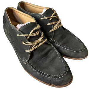 Dolce Vita Vero Cuoio Gray Suede Leather Loafers Womens Sz 8.5 Narrow Bootie